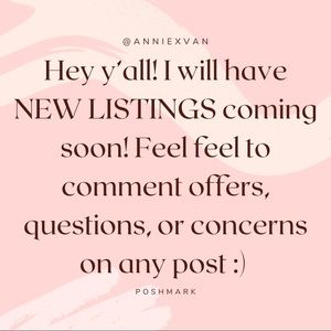 NEW LISTINGS COMING SOON!! :)